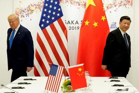 Donald Trump y Xi Jinping, durante un encuentro bilateral en el marco de una reunión del G20 en Osaka (Japón), en junio de 2019. (Kevin Lamarque / Reuters)
