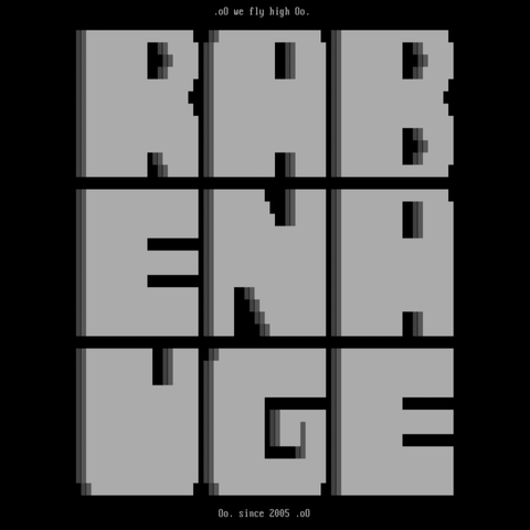 Ansi/asciii of a rabenauge logo