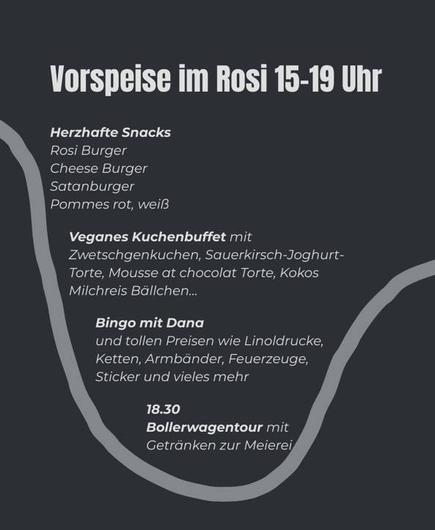 Vorspeise im Rosi 15 - 18 Uhr