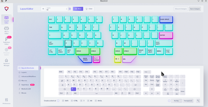 Bazecor is Dygma’s online configurator for its Defy and Raise lines of keyboards