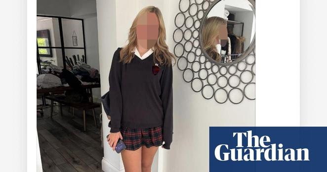 photo of schoolgirl with blurred face in The Guardians article