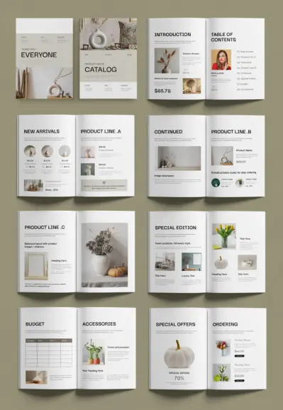 Modern InDesign Product Catalog Template for Business and Branding by DesignCoach