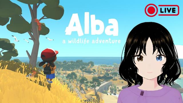 My livestream thumbnail featuring 'Alba: A Wildlife Adventure' game.