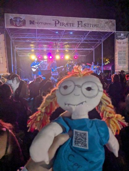 Cippi celebrating the end of the week while listening to pirate music on talk like a pirate day!