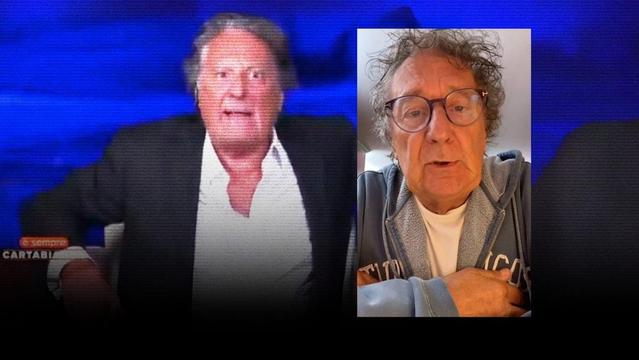 Nell'immagine, due fotografie di Enzo Iacchetti.