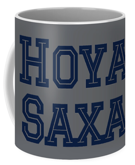 Hoya Saxa is shown on a coffee mug.
