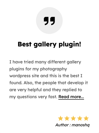 Best Gallery Re Gallery plugin
