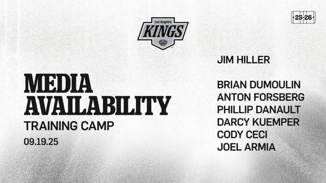 MEDIA: Dumoulin, Forsberg, Danault, Kuemper, Ceci, Armia, and Jim Hiller | LA Kings Training Camp