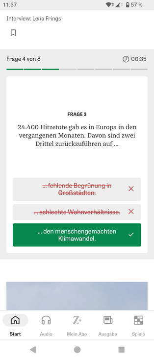 24 400 Hitzetote gab es in Europa in den vergangenen Monaten. Davon sind zwei Drittel zurückzuführen auf...

...den menschengemachten Klimawandel
