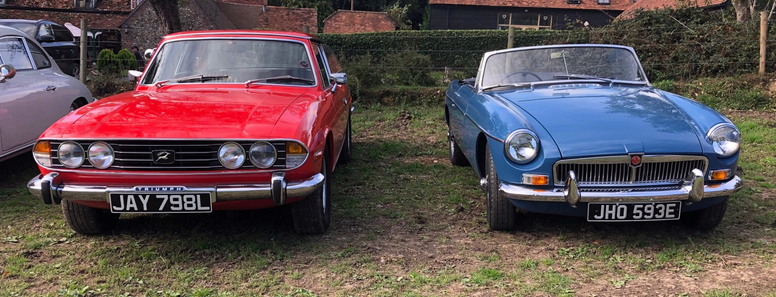 Sunday Dilemma: #TriumphStag or #MGB? You decide - http://miniphernalia.co.uk
