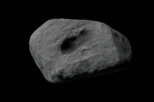 Een artistieke illustratie van asteroïde 2024 YR4