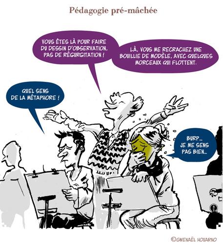 dessin satirique sur l’enseignement du dessin