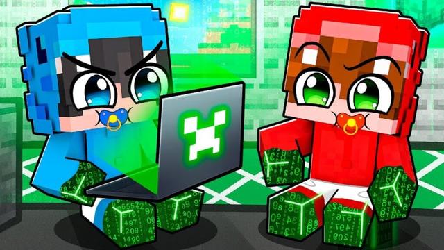 Nos Convertimos en BEBÉS HACKERS en Minecraft!