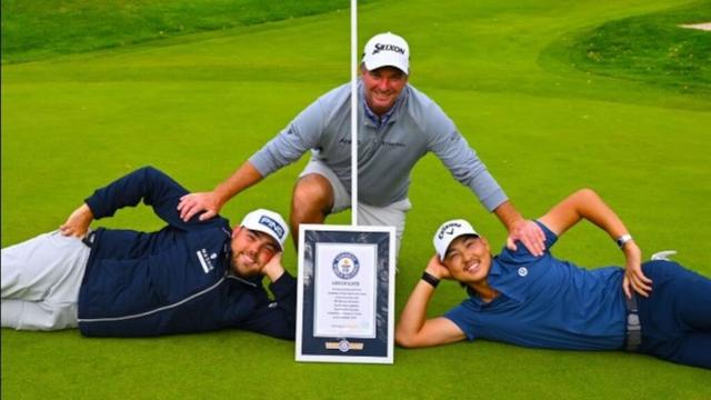 Ryan Fox becomes Guinness World Record holder, forms trio who makes most par 3s in three minutes