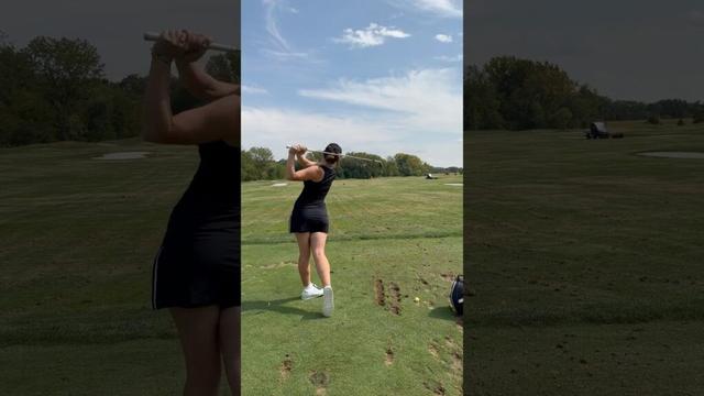 Swings back home 🧡💙🧡 #golf #golfswing #golfgirl #golfing #golftips #golfpro #golfshorts #golfer