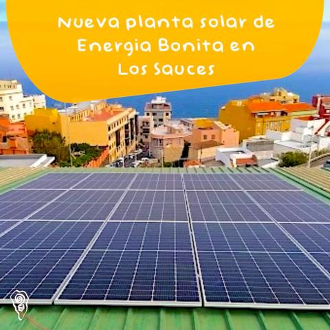 Foto de la instalación fotovoltaica