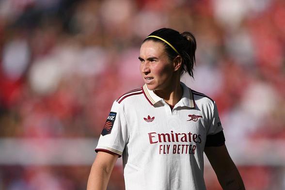 Mariona Caldentey en un partido con el Arsenal. (Arsenal FC via Getty Images)