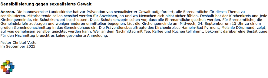 Presseinfo Aerzen