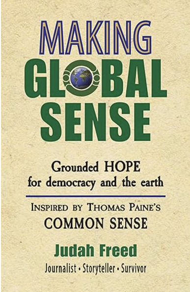 book cover. Title on parchment with the globe in the "O" of "Global"
