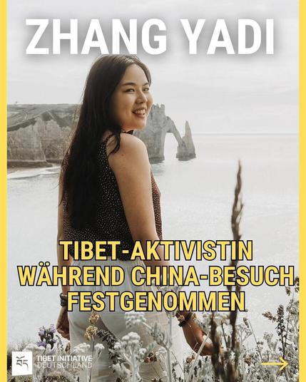 Tibet-Aktivistin Zhang Yadi