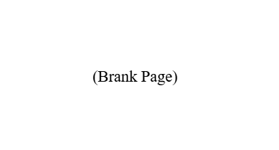A blank page in a manual labeled with "Brank Page" in parentheses.