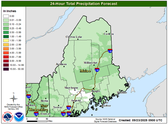 ME Precipitation Chart