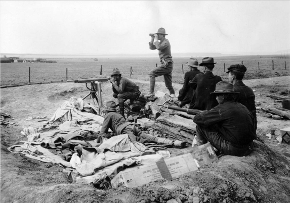 National Guardsmen with a M1895 machine gun on Water Tank Hill, an elevated position that overlooked the Ludlow tent colony, 1914. By Stuart Mace - Denver Public Library https://digital.denverlibrary.org/digital/collection/p15330coll22/id/29237/rec/55, Public Domain, https://commons.wikimedia.org/w/index.php?curid=84093668