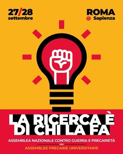 La ricerca è di chi la fa - Assemblea nazionale contro guerra e precarietà