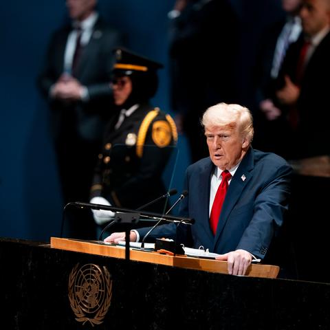President Trump delivered a meandering 56-minute speech at the United Nations on Tuesday.