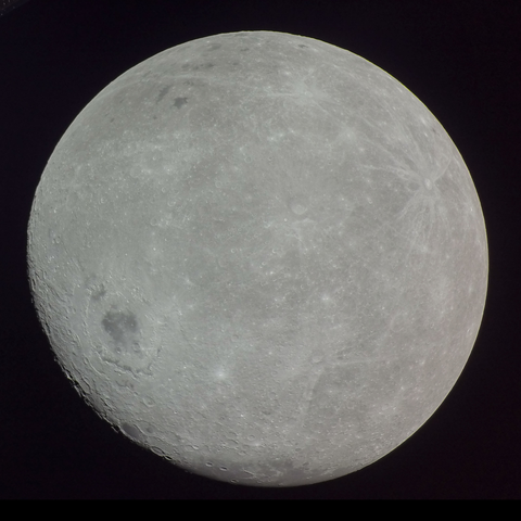 Recent (2002) photo (from the unmanned NASA spacecraft Orion) showing the full expanse of the far (not dark) side of the moon