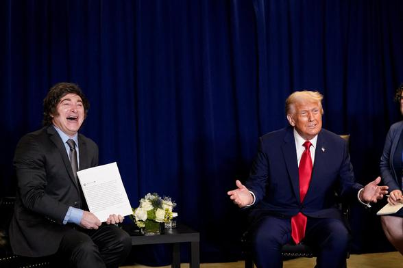 Trump y Milei, este martes en el marco de la Asamblea General de la ONU, en Nueva York.