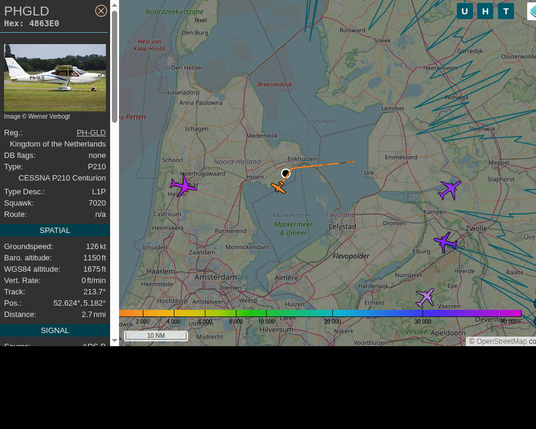 #PHGLD: Private (#Tecnam TWEN, registration: PH-GLD)
Route: No route available
Min. distance: 0.4nm away @ 1150 ft
Heading: SW @ 0.0kts
Time: 22:47:31
 #AfterHours #ProbablyLanding #adsb #Venhuizen