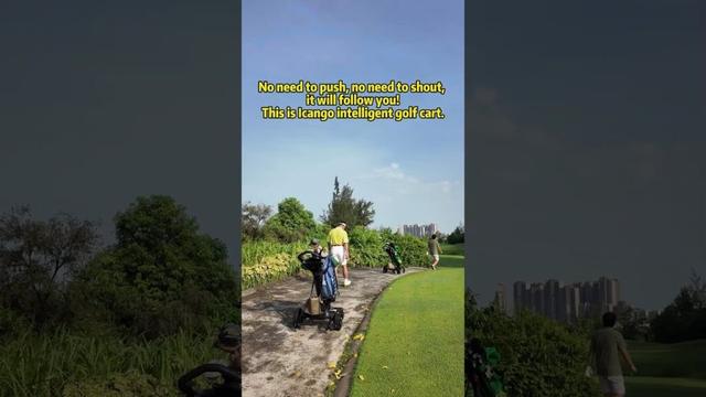Smart Golf Trolley with Auto-Follow & Remote Control | Easy Folding Design 2025