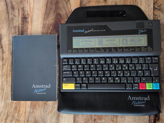 Amstrad NC100 with case and manual