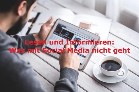 Lesen und Informieren: Was mit Social Media nicht geht - Bild von Karolina Grabowska auf Pixabay