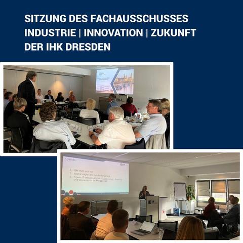Bilder Collage von den Teilnehmern auf der IHK Fachausschusssitzung 2025 bei der IBH IT-Service GmbH