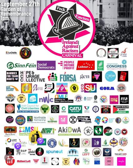 Event poster, including the logos of dozens of supporting organisations.