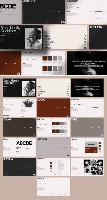 Adobe InDesign Brand Identity Guidelines Presentation Template by GraphicArtist