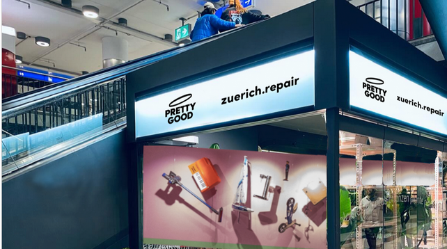 Bild PopUp im HB Zürich