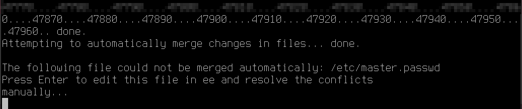 Broken FreeBSD, fixed to use ee instead of vi.