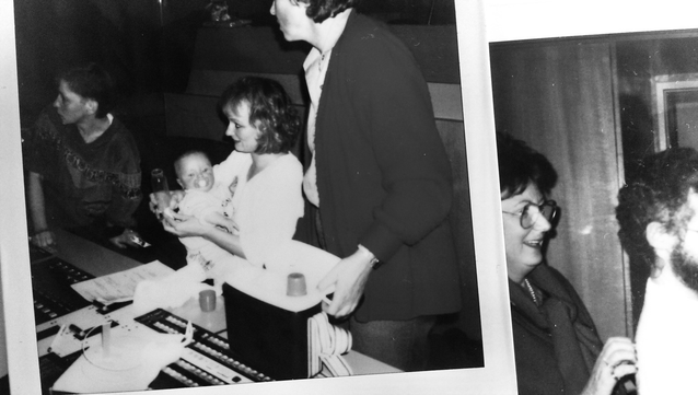 Frau mit Säugling in der Regie des BR