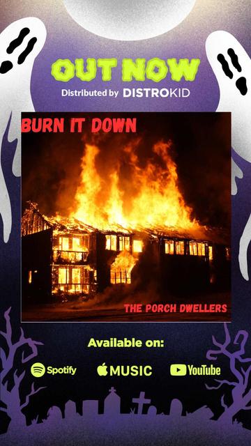 Cover art for the band's debut album, Burn It Down.