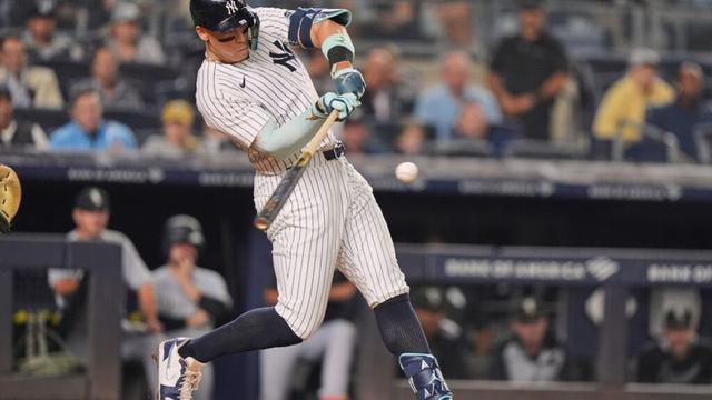 Judge ties MLB record by hitting 50 homers for 4th time as Yankees regain share of AL East lead