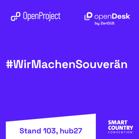 OpenProject at Smart Country Convention in Berlin with ZenDiS
