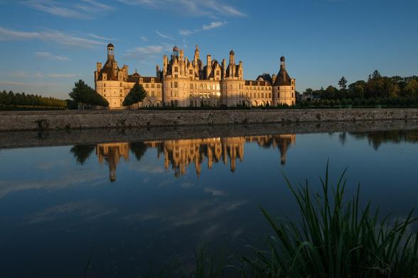 Setting sun on Chambord