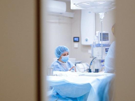 photo of healthcare professional inside the operating room