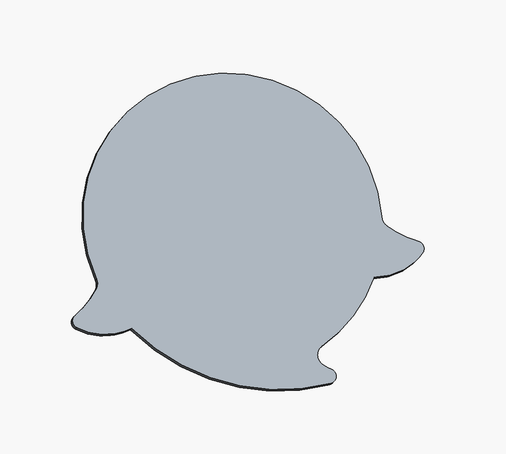 Silhouette d'un fantôme tout rond