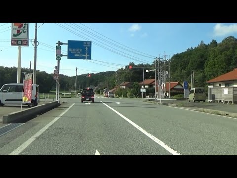 KH04【車窓倍速】県道41号の入原トンネルから、美又温泉経由で、金城町七条へ　（島根県 2025.9.15)