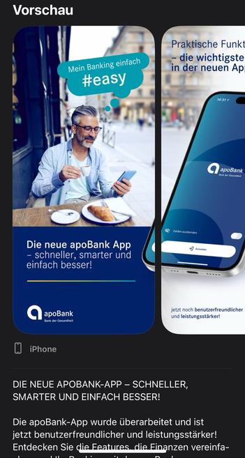 Screenshot Apobank.