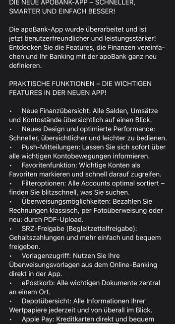 Screenshot Apobank.